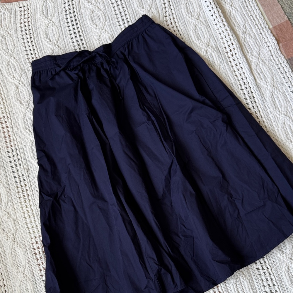 Joie Deep Navy A-Line Skirt - Picture 5 of 11